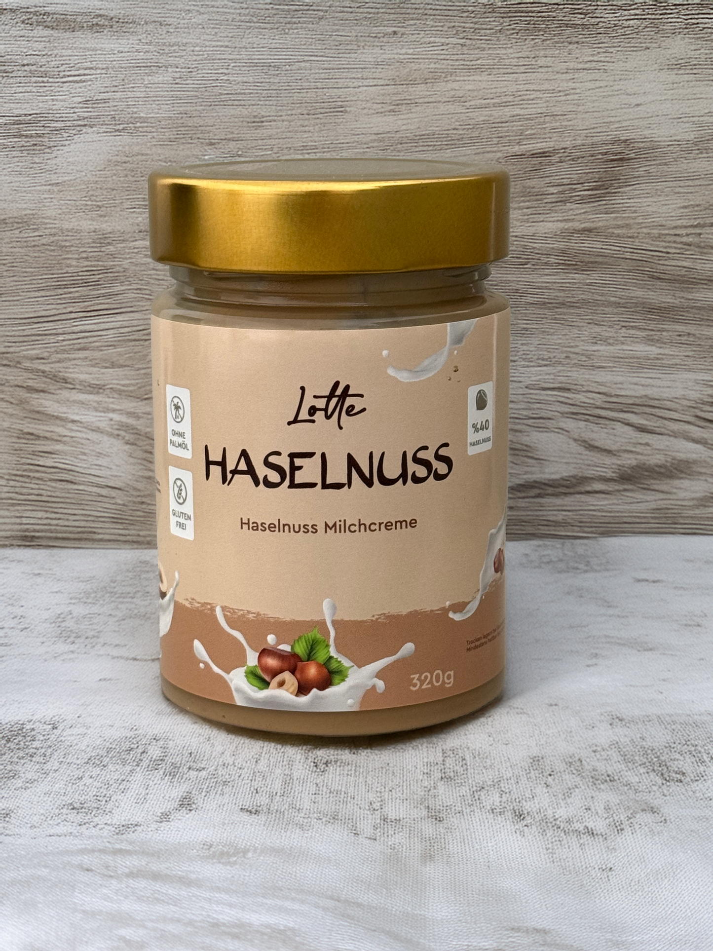 Haselnuss-Milchcreme