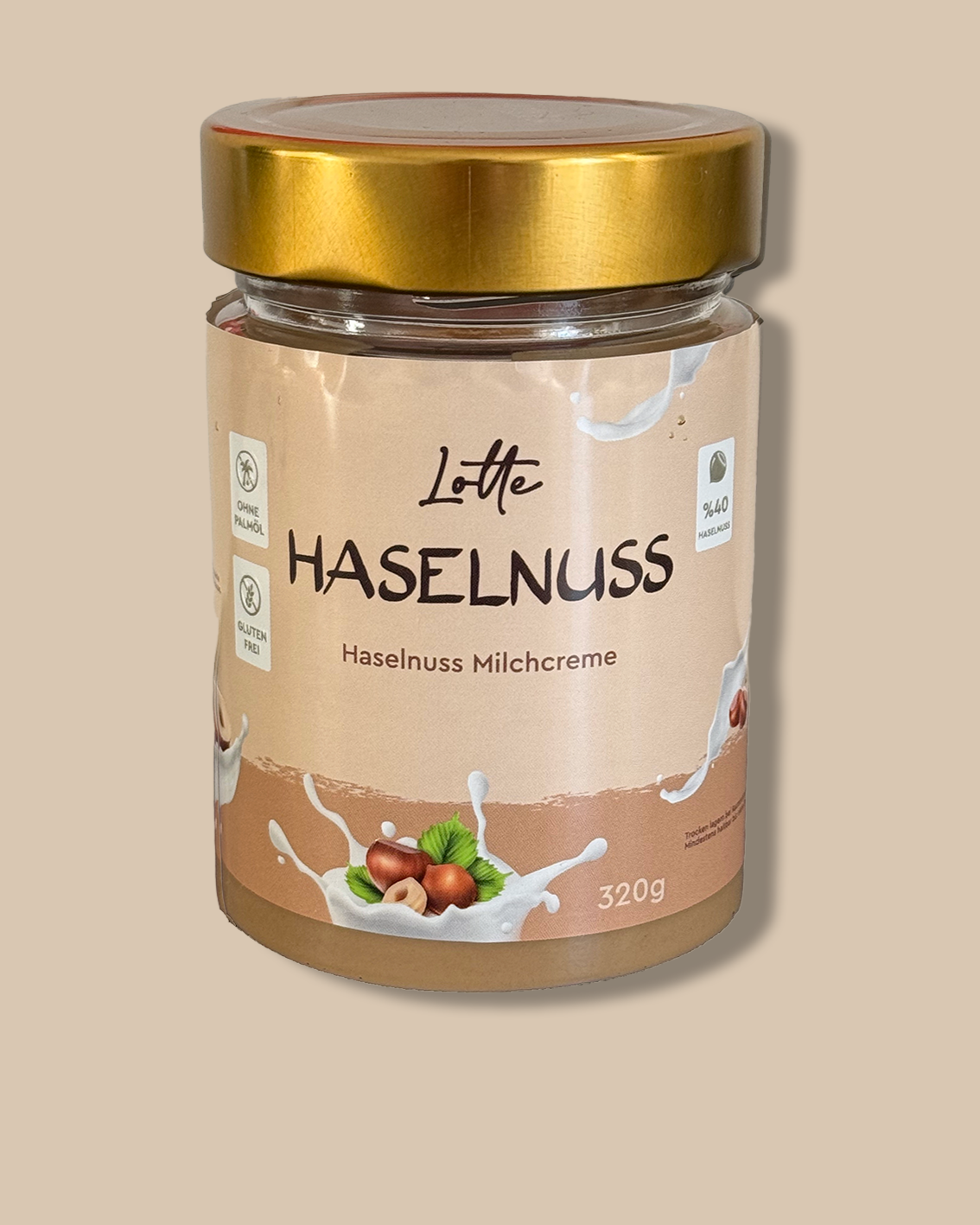 Haselnuss-Milchcreme