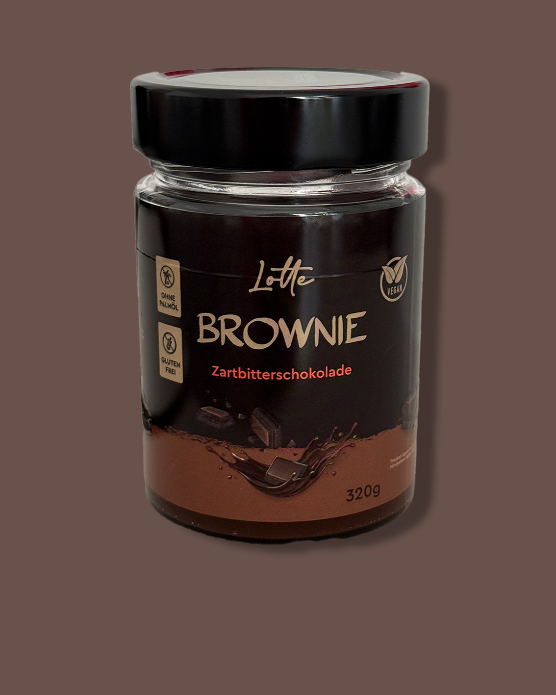 Zartbitterschokoladen Creme - Brownie
