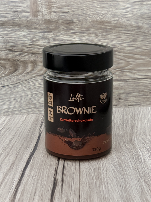 Zartbitterschokoladen Creme - Brownie